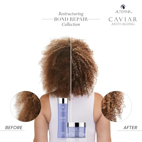 Alterna Caviar Anti-Aging Restructuring Bond Repair Masque, 5.7 Ounce | Strengthens & Protects Damaged Hair , 5.68 Fl Oz (Pack of 1)