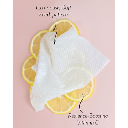 Fresh One Makeup Remover Wipes - Facial Cleansing | Deeply Hydrating | Brightening, Radiance-Boosting | Gently Removes Waterproof Makeup, Oil, & Eye Mascara | Face wipes for women | STRIPTTE (90 CT)