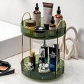 2-Tier Rotating Makeup Organizer Lazy Susan Spinner Tray