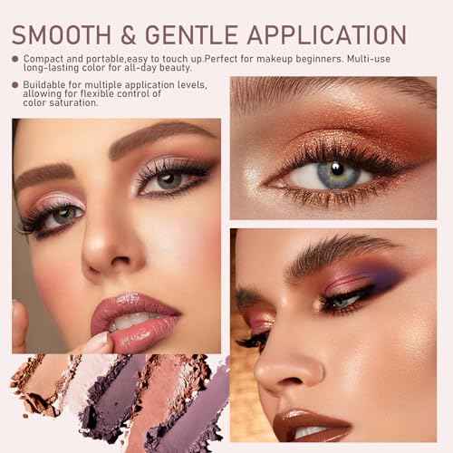 Freshlus Shadow Liner Duo - Shadow Liner 2-In-1 Eyeliner & Eyeshadow Plum, Waterproof & Smudge-Proof, All-Day Wear with Smudge Brush, Creamy Easy-Glide, For Effortless Smoky Or Natural Eye Makeup