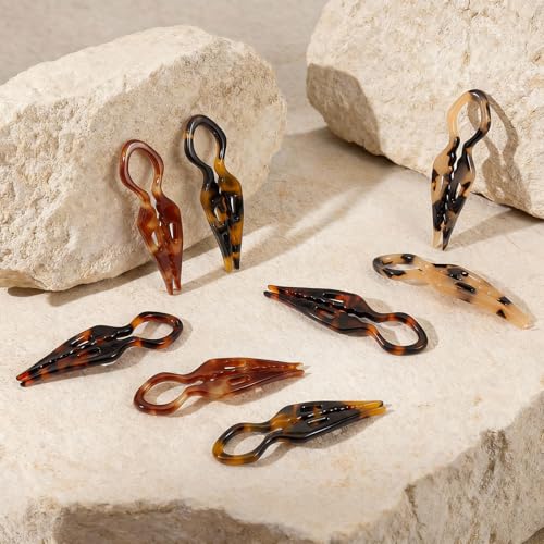 Tiefebene 8-Pack French Hair Pins - 2.75” Curved Anti-Slip for Updos