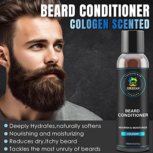 XIKEZAN Beard Conditioner for Men w/Argan & Jojoba Oils Deeply Cleans Smooths Soften & Strengthens,Christmas Stocking Stuffers Father Day Gifts for Men Him Dad Boyfriend Husband