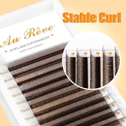 W Eyelash Extensions D Curl 0.07mm 8-15mm Premade Fans Lashes