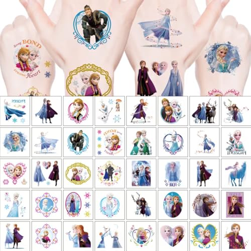 40pcs Frozen Temporary Tattoos for Kids Party Favors
