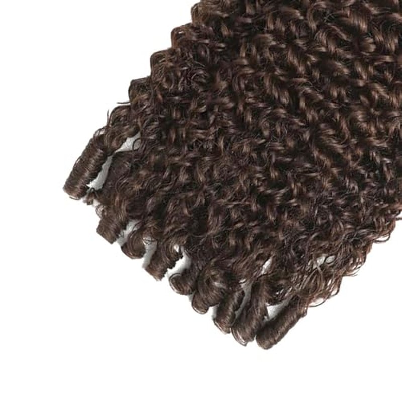 Chocolate Brown 3C4A Burmese Curly Hair Bundles - 20, 22, 24 Inch