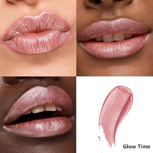 Nude Pink Metallic Shimmer Liquid Lipstick - Long Wear