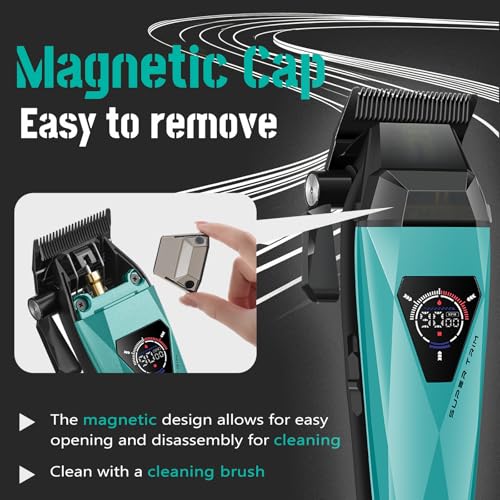 VGR 877S3 Professional Hair Clippers for Men with LED Display