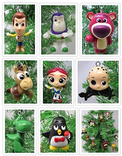 Toy Story Holiday Christmas Tree Ornament Set Featuring Woody, Jessie, Buzz Lightyear, Bullseye, and Alien 1 to 2 Ornaments