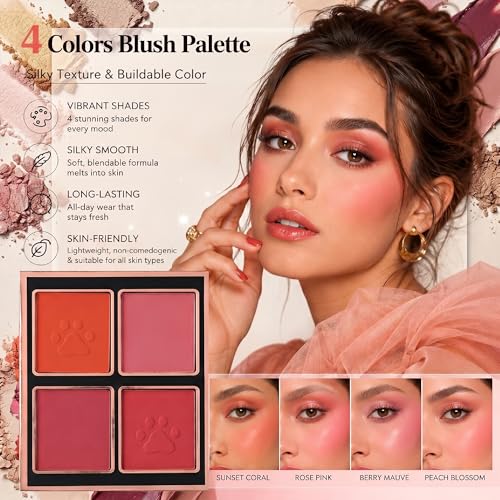 All-in-One Travel Makeup Kit with 12 Eyeshadows & Lip Gloss