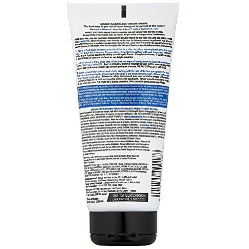 Magic Shave Razorless Cream Shave, Light Fresh Scent, Regular Strength 6 oz (Pack of 4)