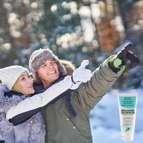 Akileine Akilwinter Protective Cold Weather Cream for Face, Hands & Feet: Prevents Chilblains, Frostbites, and Cracks, Soothes Itchy Dry Skin, Suitable for Skin & Family Use (3.4 Fl Oz)