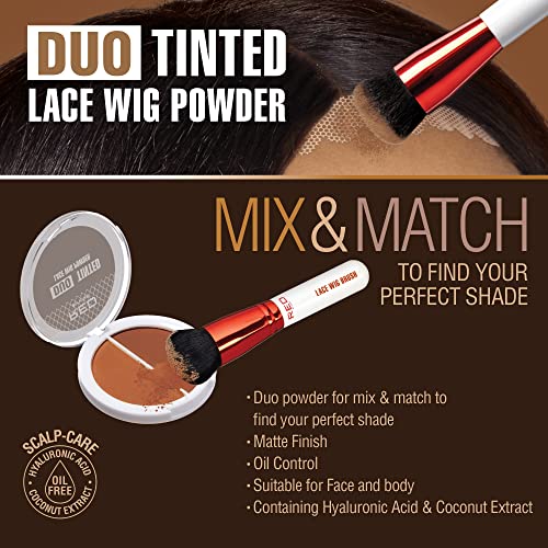 Red by Kiss Lace Wig Brush Tinted Powder Duo – Matte Finish