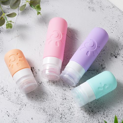 Zafit 18-Pack TSA Approved Travel Bottles - Leak Proof Silicone Set
