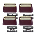 4-Pack Replacement Foil & Cutter Bar Compatible with Wahl Super Close Shaver ? Professional for 7031-100 & 7043-100 Models, Red (5 Star Series Finale)