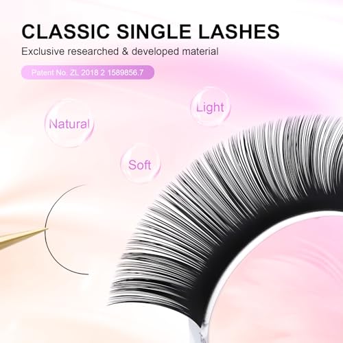 NAGARAKU Eyelash Extensions Classic J B C D N LC LD L DD CC LB Curl 0.03-0.20 Thickness 5-17mm, Matte Black Individual Lashes Professional Supplies for Lash Techs (0.05-J 7-15mm Mix 5 Trays)