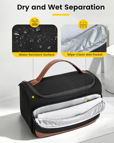 Vorspack Canvas Toiletry Bag for Men - Upright Travel Organizer