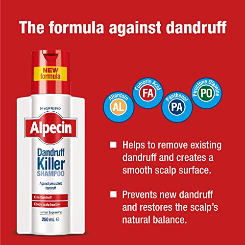 Alpecin Dandruff Killer Shampoo 250ml – Anti-Dandruff Hair Care for Scalp Comfort