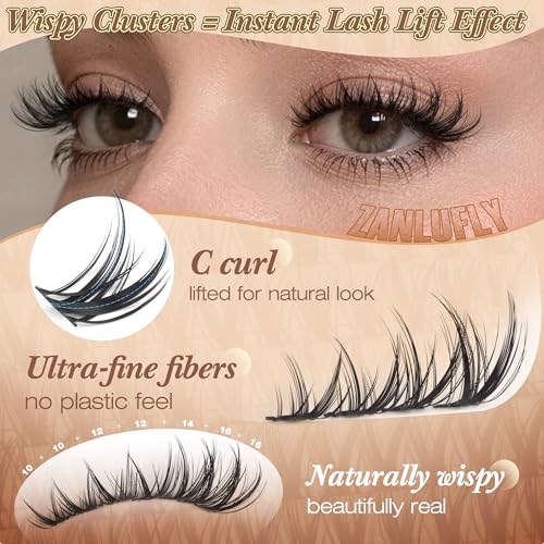 Wispy Lash Clusters 10-16mm C Curl Eyelash Extensions 126pcs