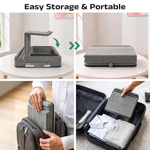 Foldable Tablet Pillow Stand for iPad, Multi-Angle Adjustable Holder