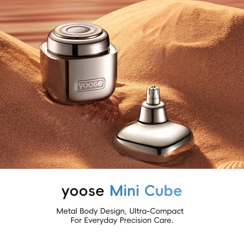 yoose Nose Hair Trimmer and Shaver 2-in-1, Silver