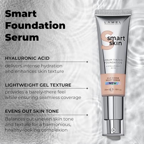 Lamel Smartskin Tinted Foundation Serum - Hydrating & Anti-Aging