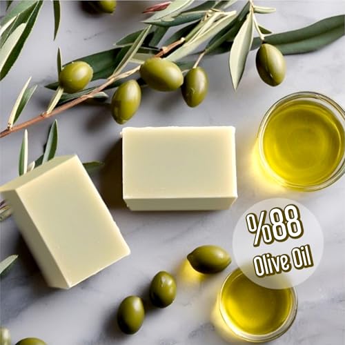 Olive Oil Soap Bar - Handmade 100% Pure Natural & Vegan (5 Bars)