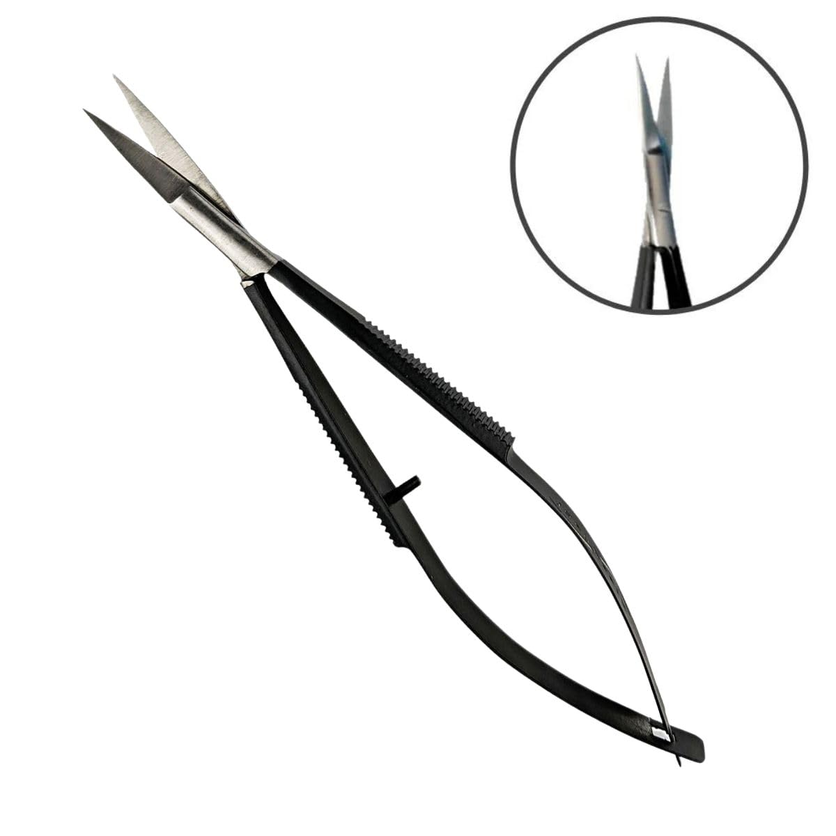 Joey Healy Precision Brow Scissor, Precision Brow Shaping Scissors, Ergonomic Spring Grip, Stainless Steel and Ultra-Maneuvering Eyebrow Trimmers