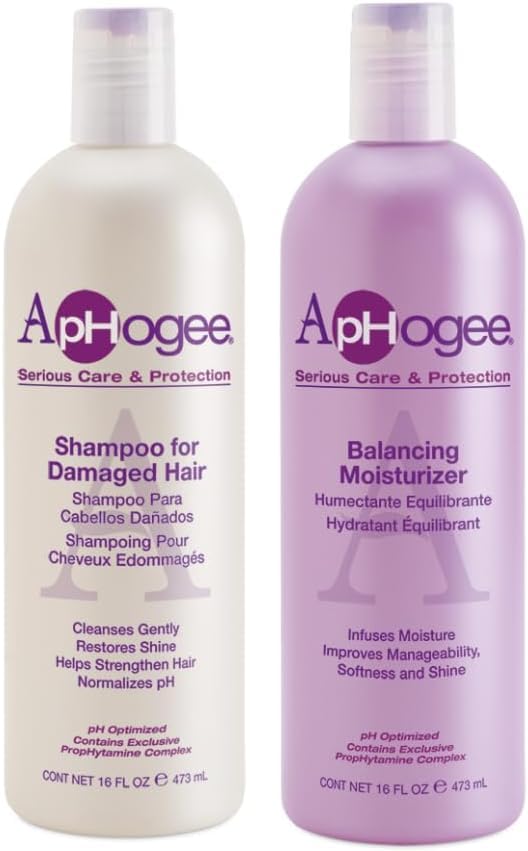 ApHogee Shampoo & Balancing Moisturizer Set for Damaged Hair - 16oz