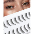 Natural Eyelashes Natural Look Small Lashes Short Eyelashes Natural Lashes False Eyelashes Wispy Eye Lashes Pack 10 Pairs D-M05