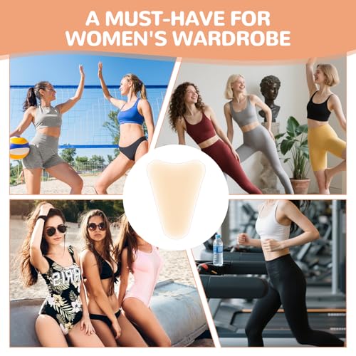 6-Pack Seamless Silicone Modesty Pads for Leggings