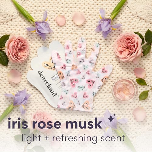 dearcloud x Keith Haring Hydrating Hand Mask Gloves 3-Pack - Iris Rose