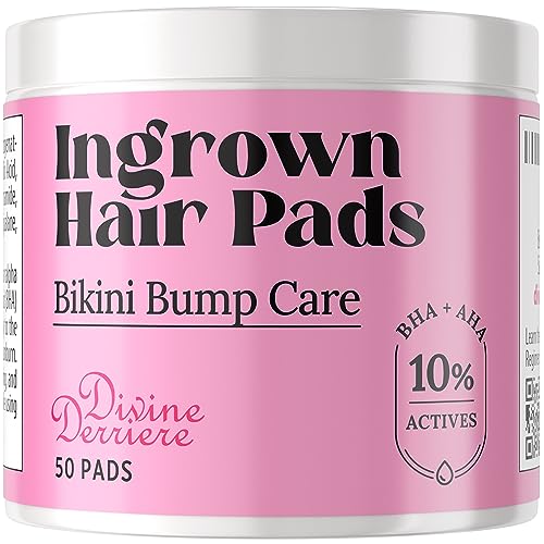 Divine Derriere Save 10% on Ingrown Hair and Razor Bumps Minimizer Duo ? After Shave Repair Serum for Ingrowns and Razor Burns roll-on with Razor Bump Stopper pads
