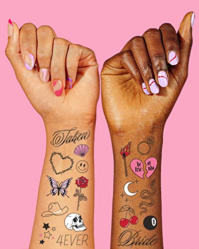 xo, Fetti Bachelorette Temporary Tattoos - 100 Designs