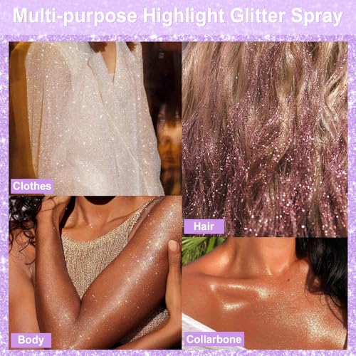 Yosca Body Glitter Spray 150ML - Holographic Hair & Skin Shimmer