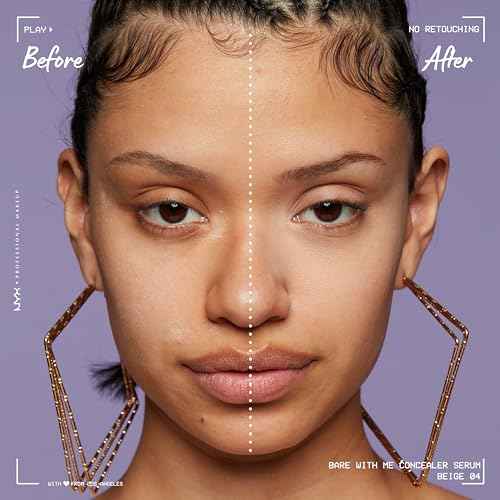 NYX PROFESSIONAL MAKEUP Bare With Me Concealer Serum, Concealer Makeup For Up To 24Hr Hydration - Beige