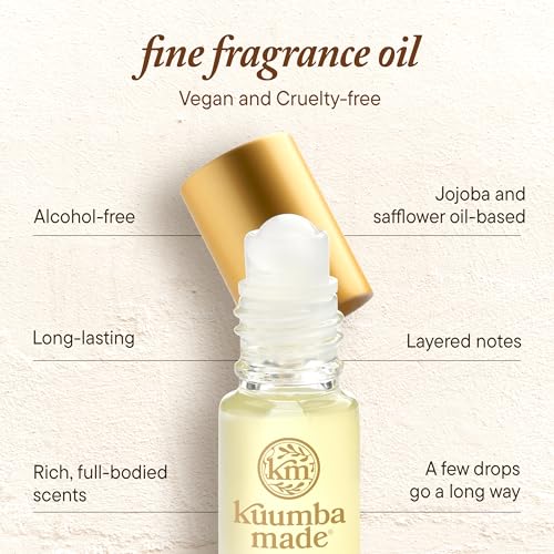 Kuumba Made Golden Sky Fragrance Oil, Long-Lasting Small-Batch Perfume Roller, Vegan, Alcohol-Free, 0.15 Fl Oz