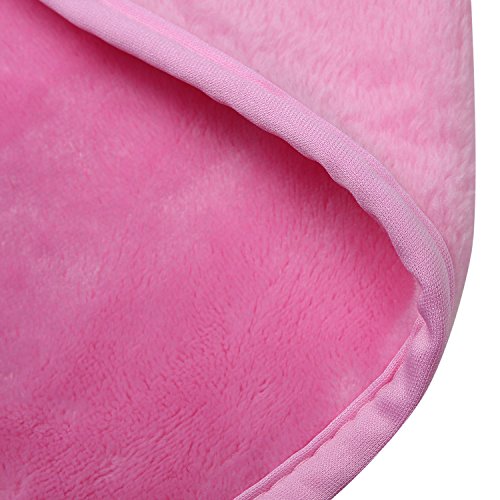 Lifaith Microfiber Makeup Removal Cloths Ultra Soft Facial Cloths, Pack Of 3, 12 x 12-Inch, Pink