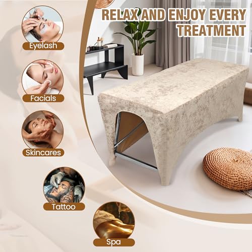 AIROW Ergonomic Lash Bed Foam Topper Cover for Massage & Salon Beds