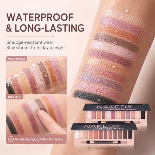 Sulily 24 Colors Naked Eyeshadow Palette, Matte Shimmer