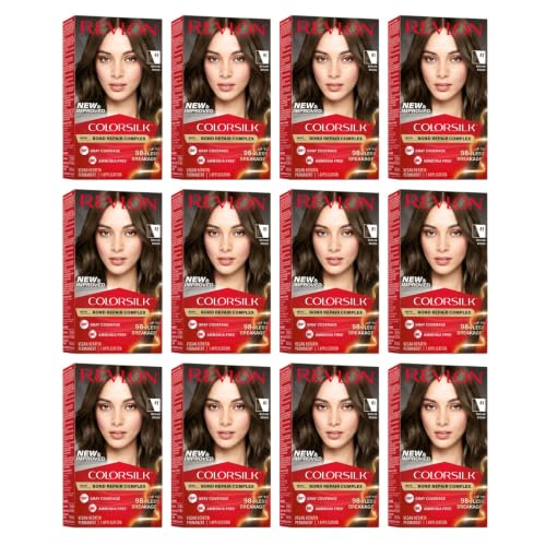 Revlon ColorSilk Medium Brown Hair Color Kit - 12 Pack