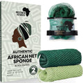 Mother Africa African Net Sponge 2-Pack - Authentic Exfoliating Body Scrubber