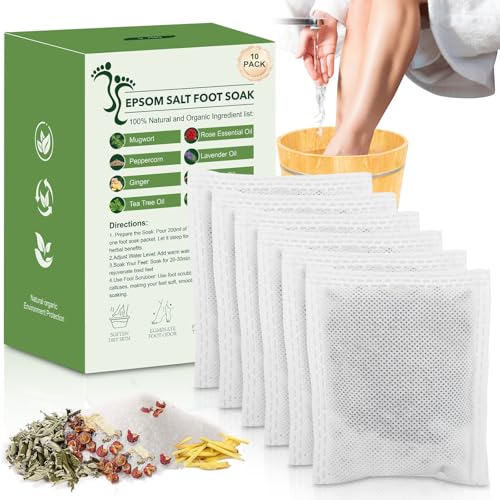 MR.A Epsom Salt Foot Soak with Tea Tree & Lavender Oils - Spa Pedicure for Calluses & Odor