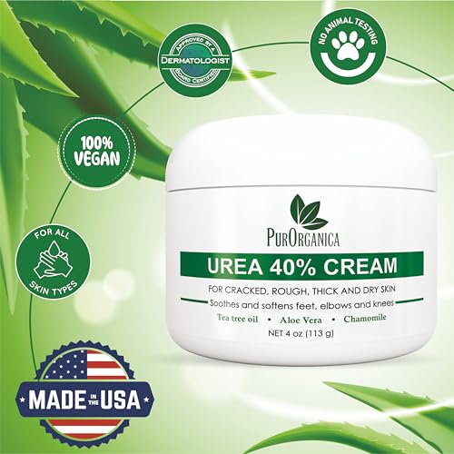 PurOrganica 40% Urea Cream for Cracked Heels & Calluses