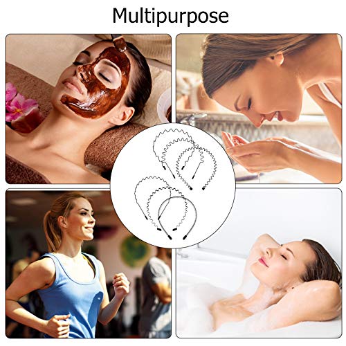 6-Pack Metal Hair Bands | Adjustable Spring Hoops for Sports
