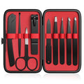 Yougai 9-Piece Tweezers Set with Eyebrow & Nail Grooming Tools