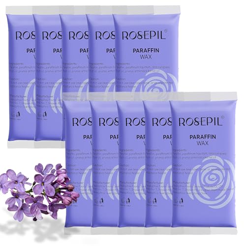 ROSEPIL Lavender Paraffin Wax Refills for Hands & Feet - 10 Pack (4.4 lbs)