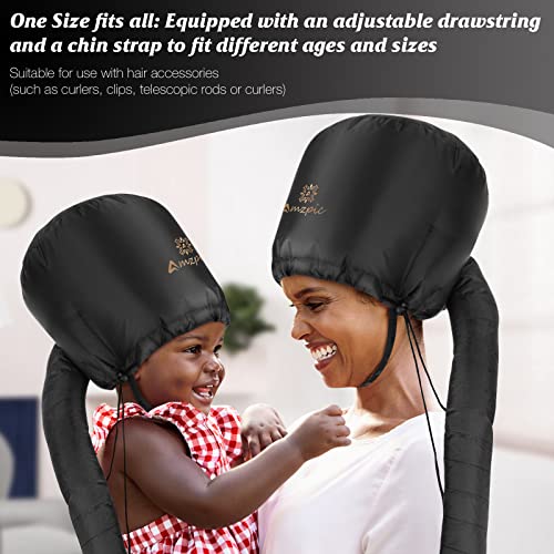 Bonnet Hair Dryer Attachment - Soft Adjustable Hood Cap
