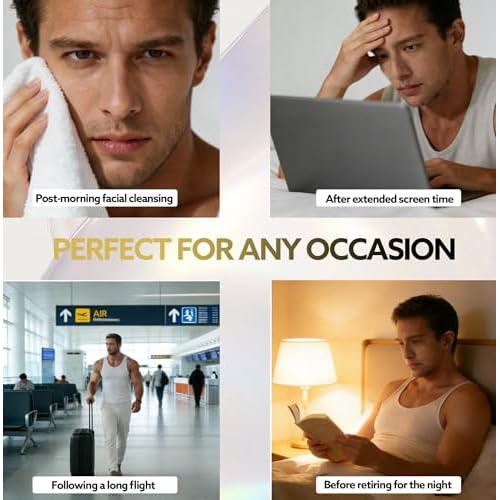 Eye Bags Treatment for Men and Women, Caffeine Eye Cream with Roller for Dark Circles & Puffiness, Anti Aging Formula with Hyaluronic Acid, Retinol & Niacinamide to Reduce Wrinkles and Fine Lines