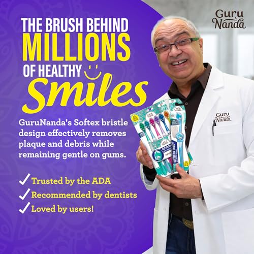 GuruNanda Butter On Gums Toothbrush, 6-Pack