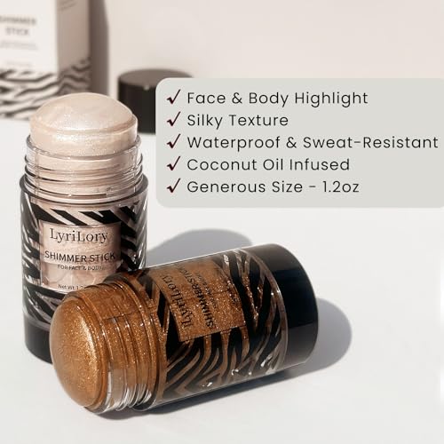 LyriLory Creamy Highlighter Stick - Coconut Oil Shimmer